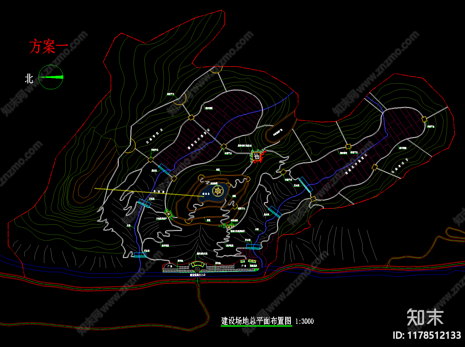 现代简约示范区景观施工图下载【ID:1178512133】