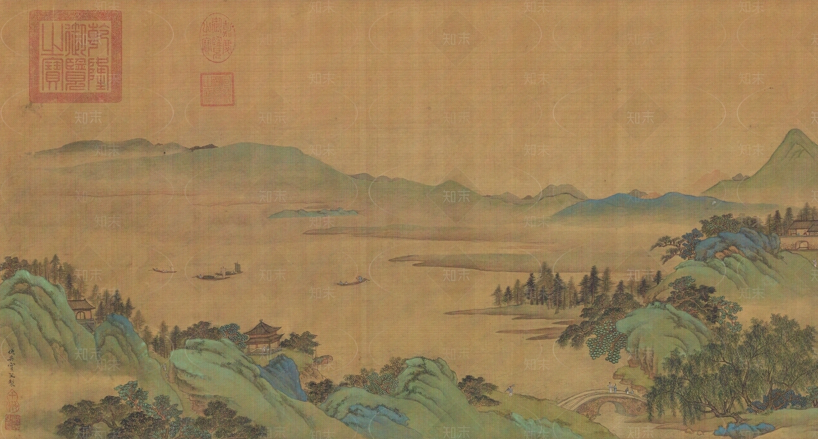 新中式中式挂画贴图下载【ID:1178513205】