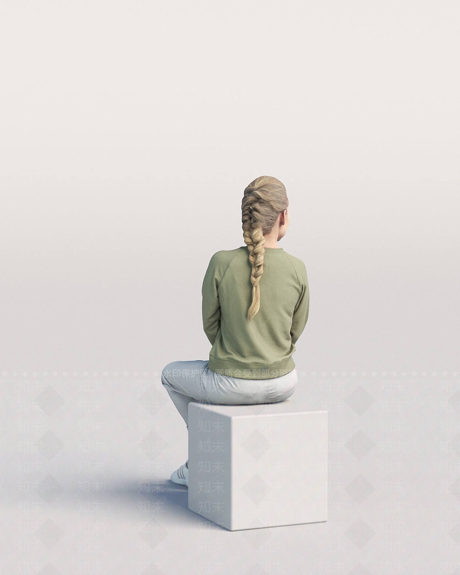 现代女人3D模型下载【ID:1178527169】