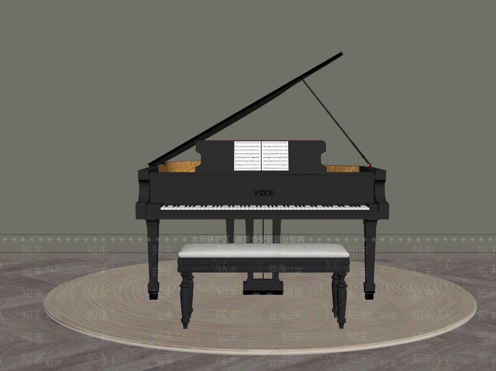 乐器SU模型下载【ID:1178530427】