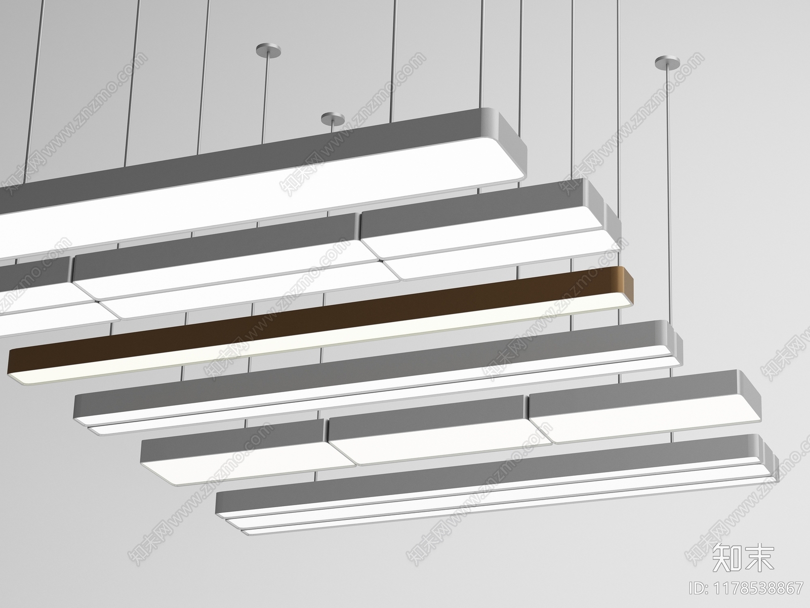 现代吊灯3D模型下载【ID:1178538867】