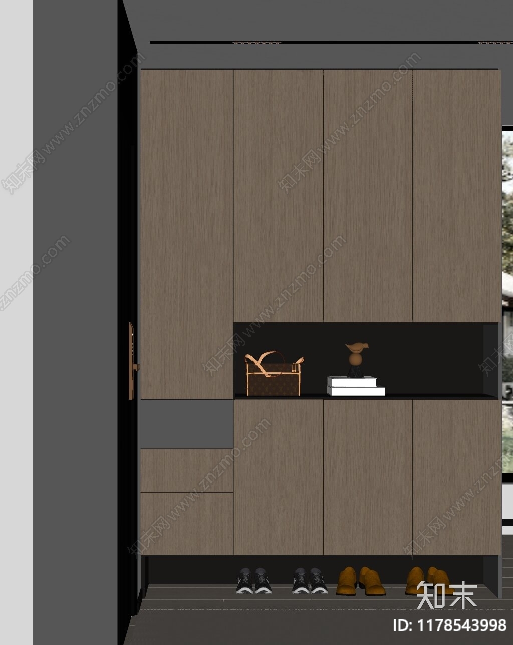 现代意式玄关SU模型下载【ID:1178543998】