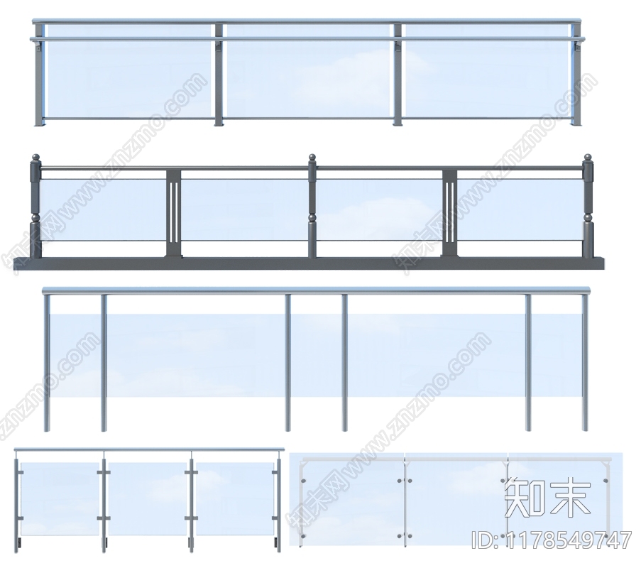 现代栏杆下载【ID:1178549747】