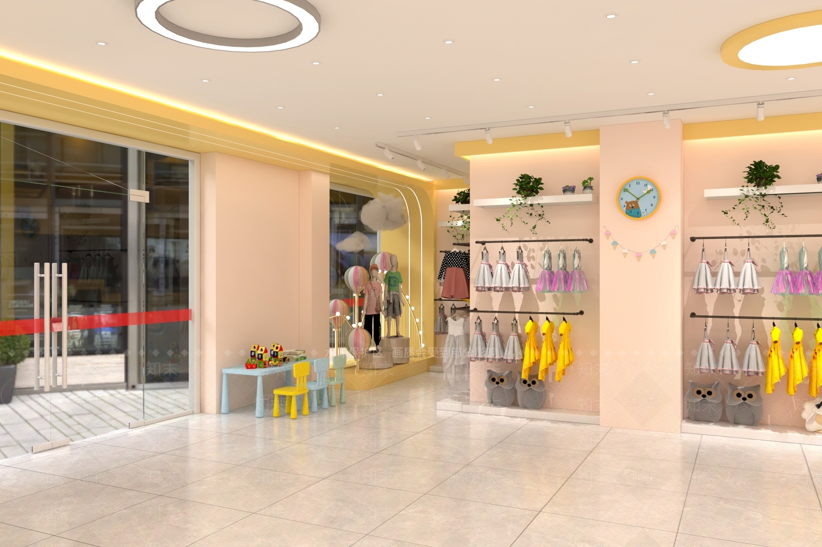 现代服装店SU模型下载【ID:1178551850】