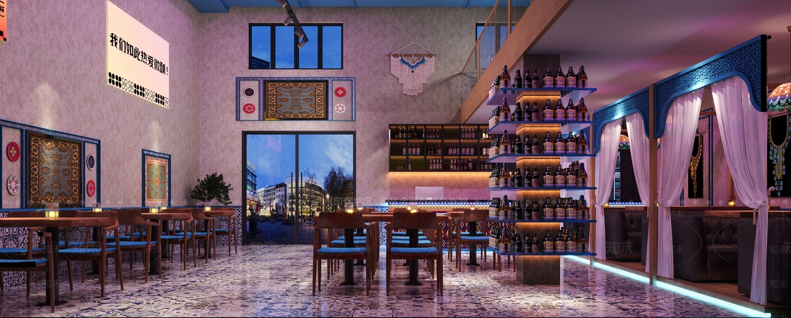 现代酒吧3D模型下载【ID:1178556637】