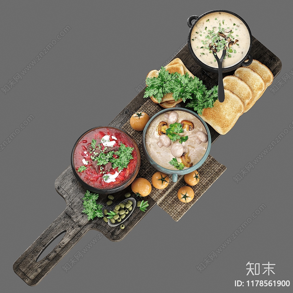 酒水食物3D模型下载【ID:1178561900】