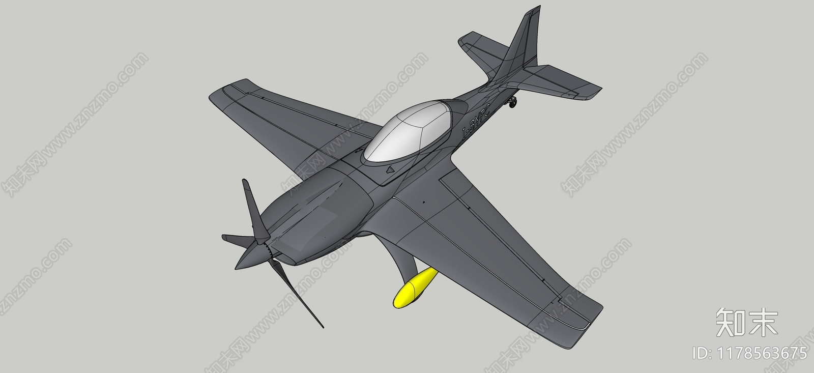 飞机SU模型下载【ID:1178563675】