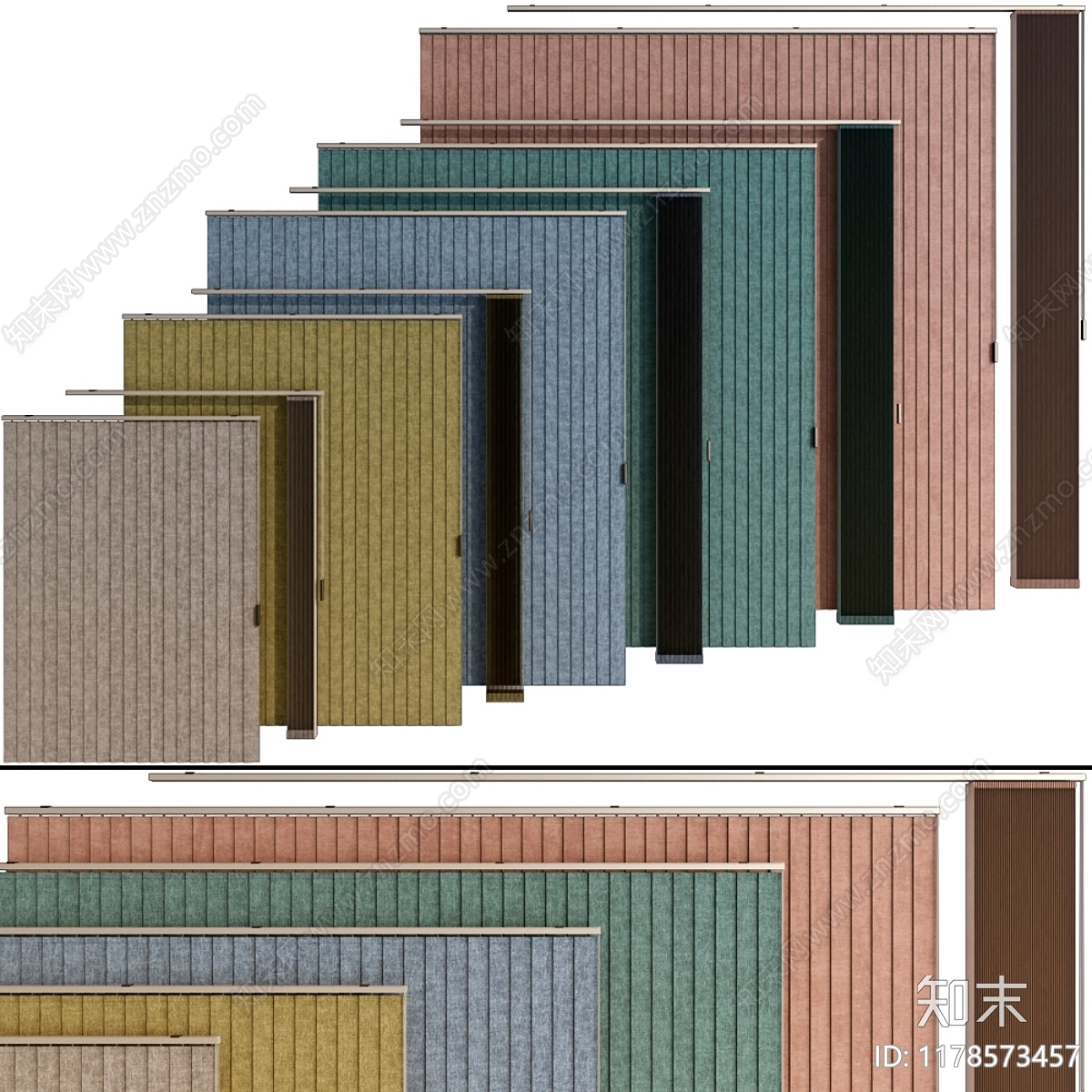 通用窗帘3D模型下载【ID:1178573457】