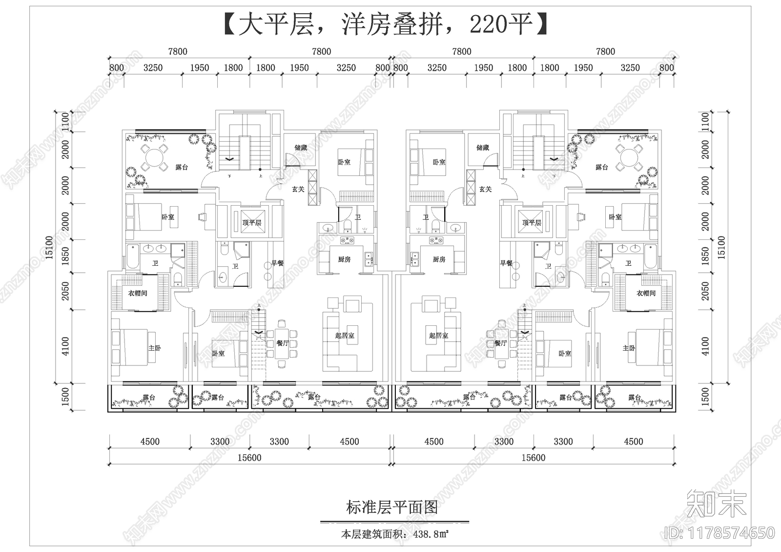 建筑平面图施工图下载【ID:1178574650】