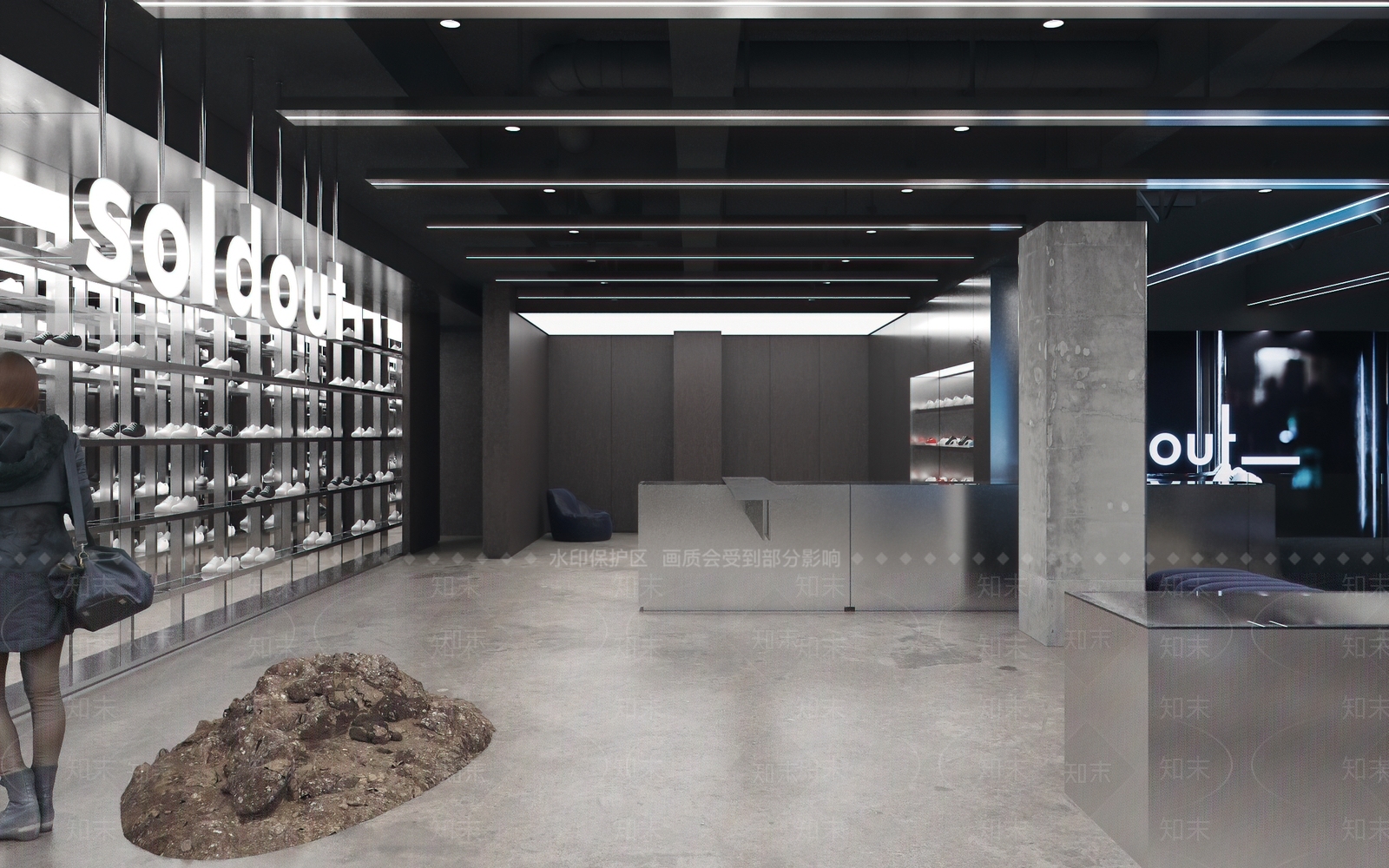 现代服装店3D模型下载【ID:1178600473】