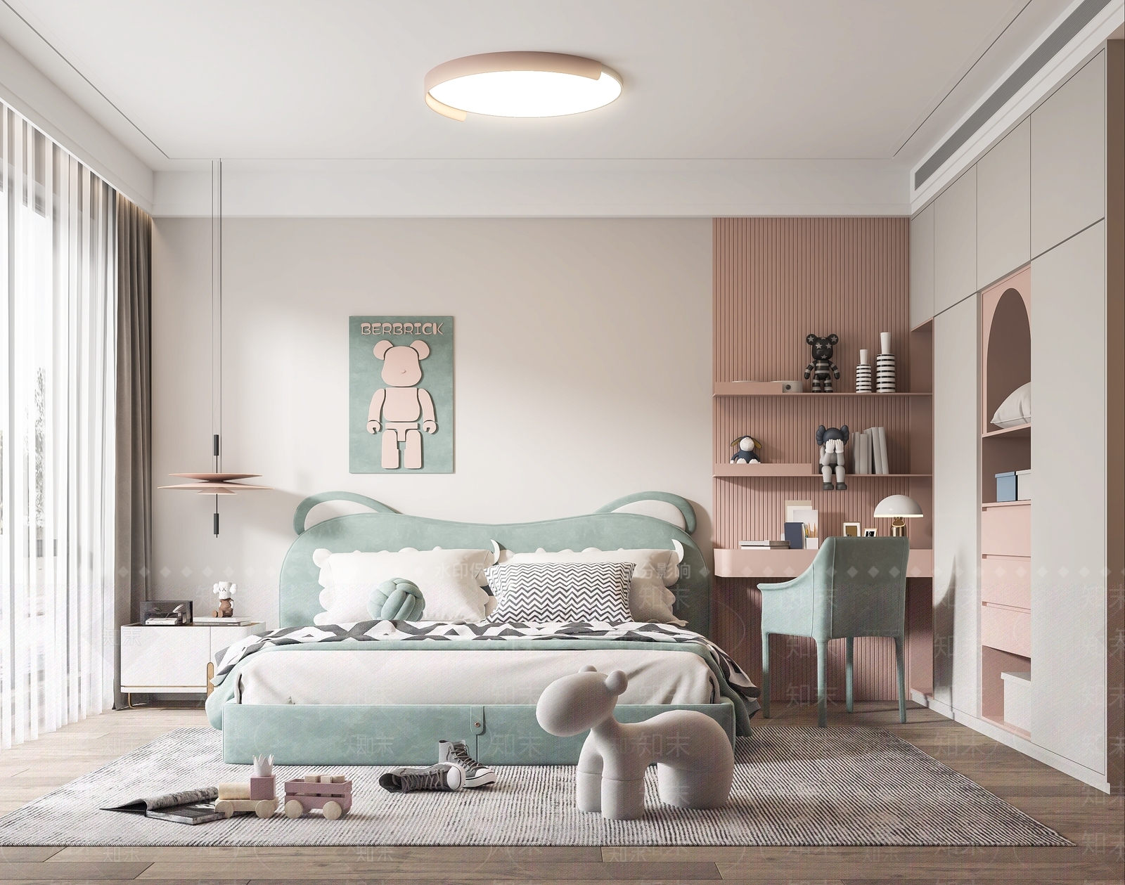 现代女孩房3D模型下载【ID:1178609465】