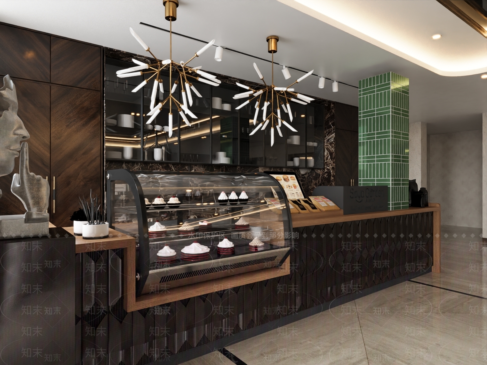 现代甜品面包店3D模型下载【ID:1178628326】
