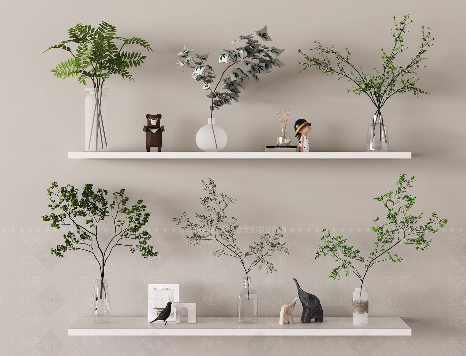 水生植物3D模型下载【ID:1178630140】