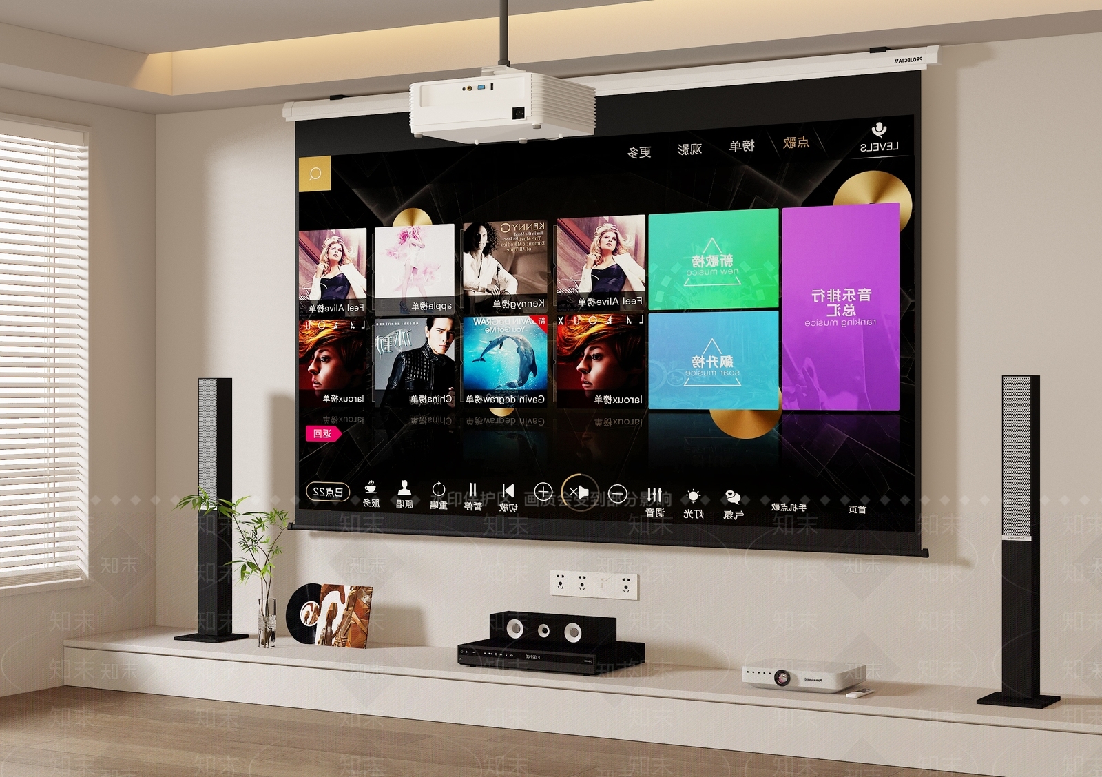 投影3D模型下载【ID:1178634817】