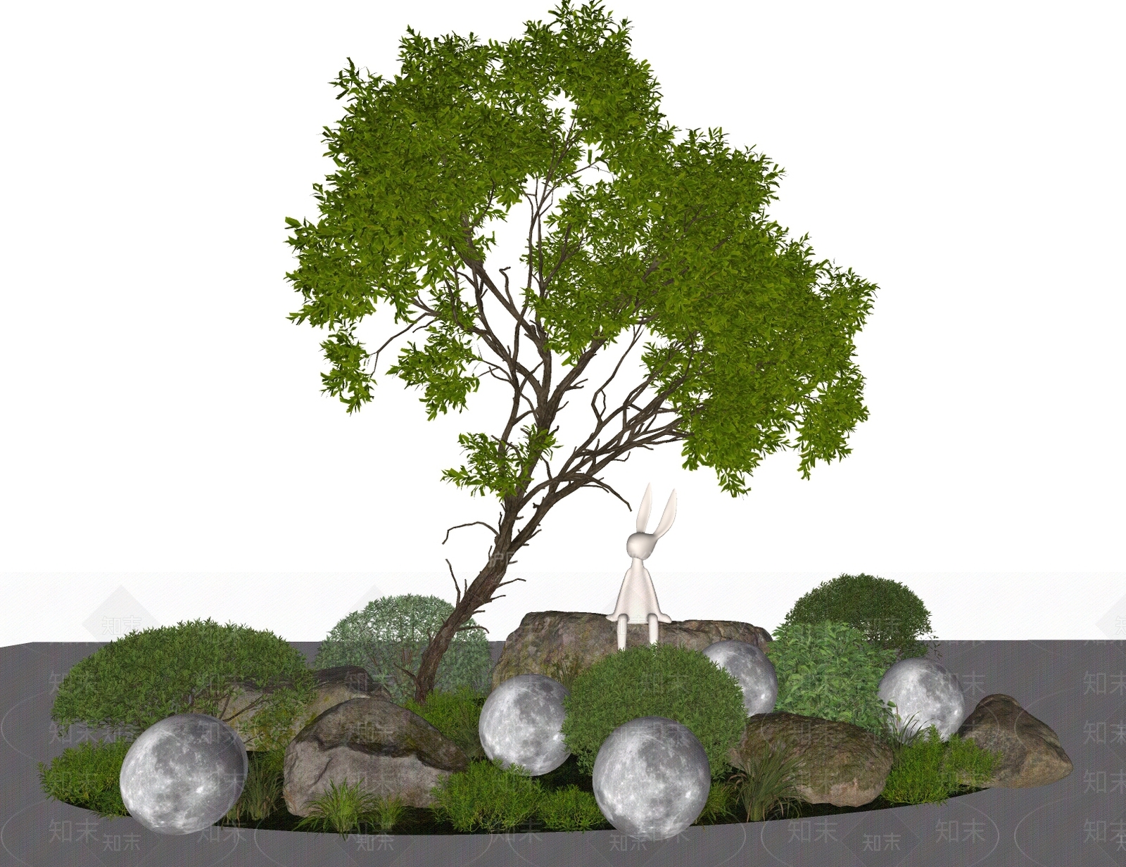 植物组合SU模型下载【ID:1178635872】