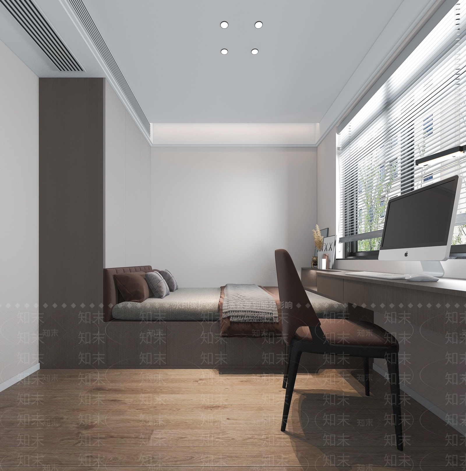 现代榻榻米卧室3D模型下载【ID:1178640181】