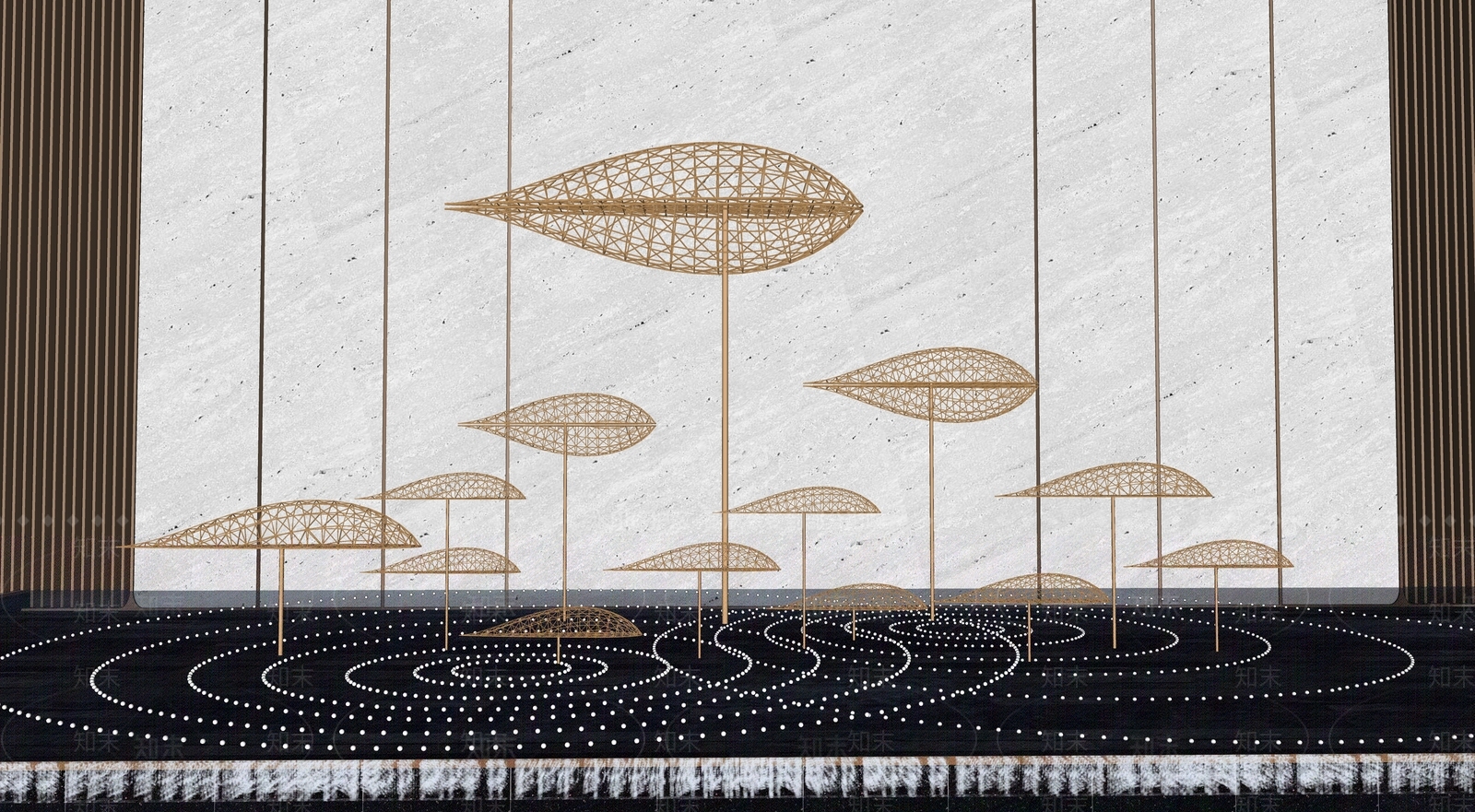 现代渔文化景观雕塑SU模型下载【ID:1178648265】