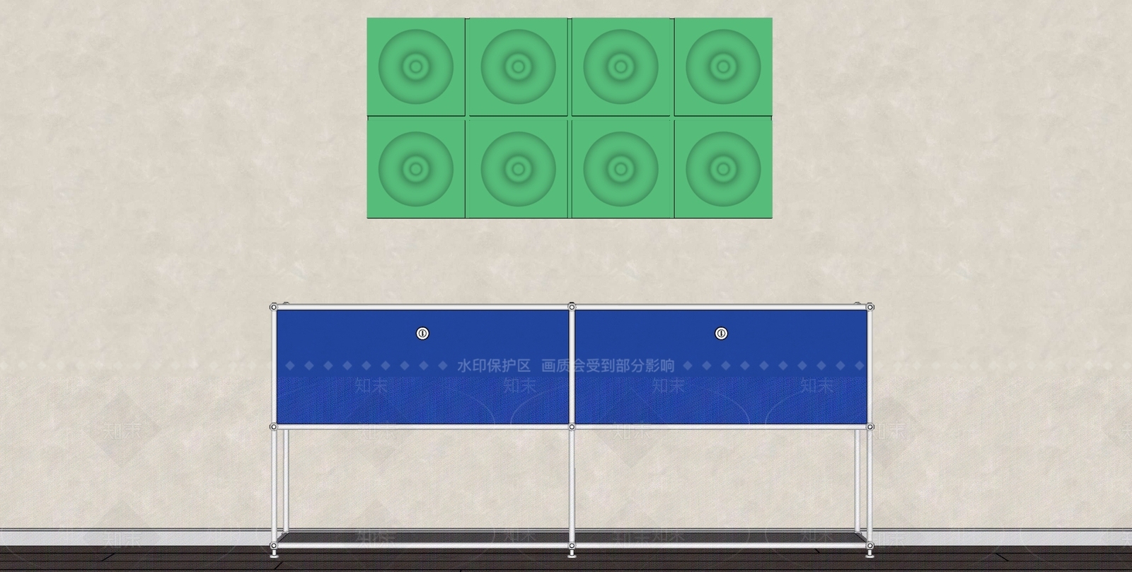 现代储物柜SU模型下载【ID:1178660374】