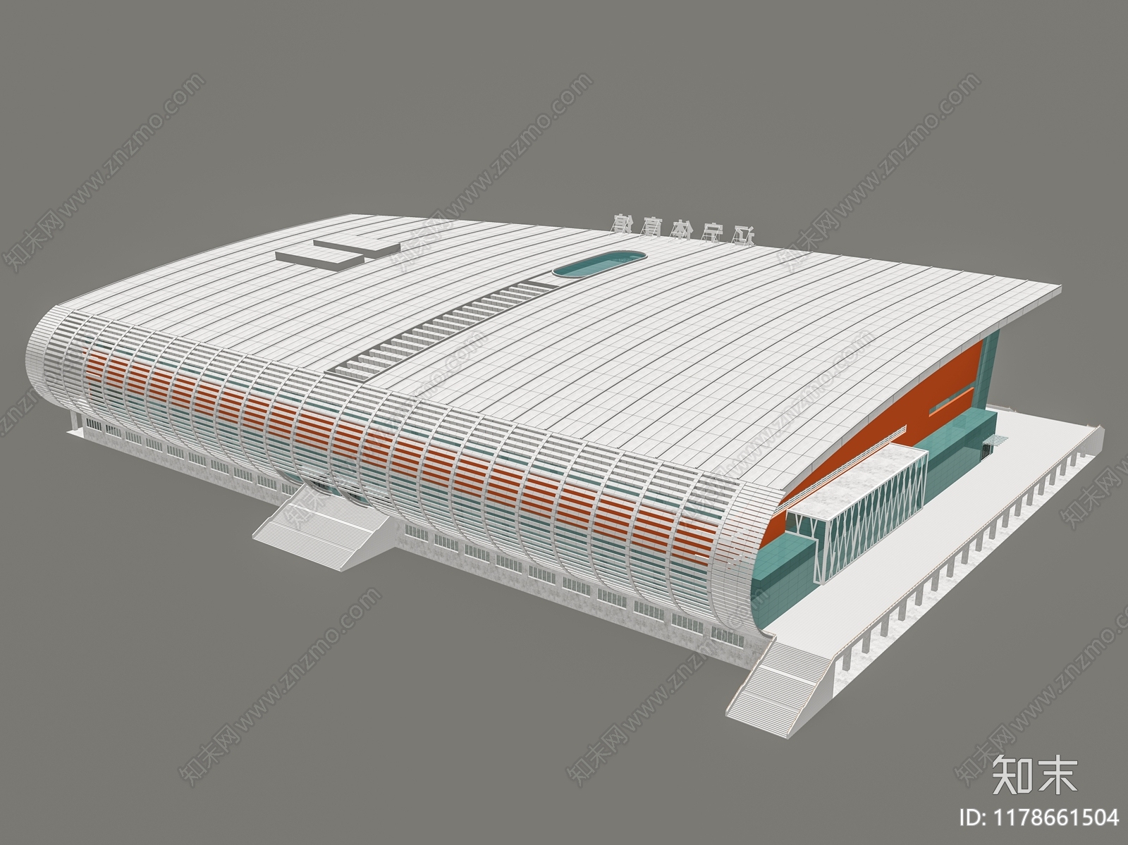 现代工业体育建筑SU模型下载【ID:1178661504】