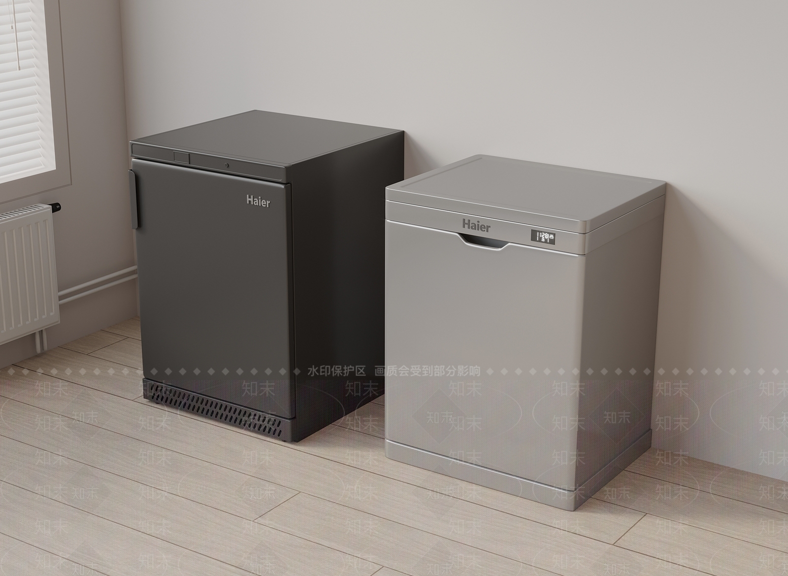 冰柜3D模型渲染效果图