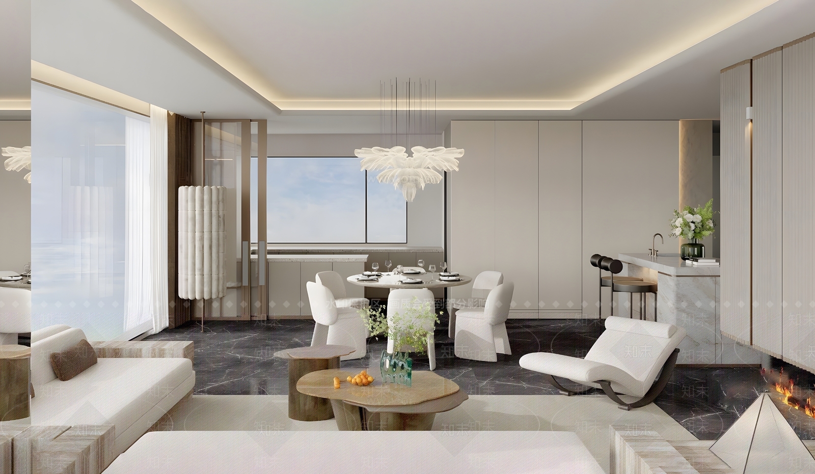 大理石吧台吧台3D模型下载【ID:1227561810】