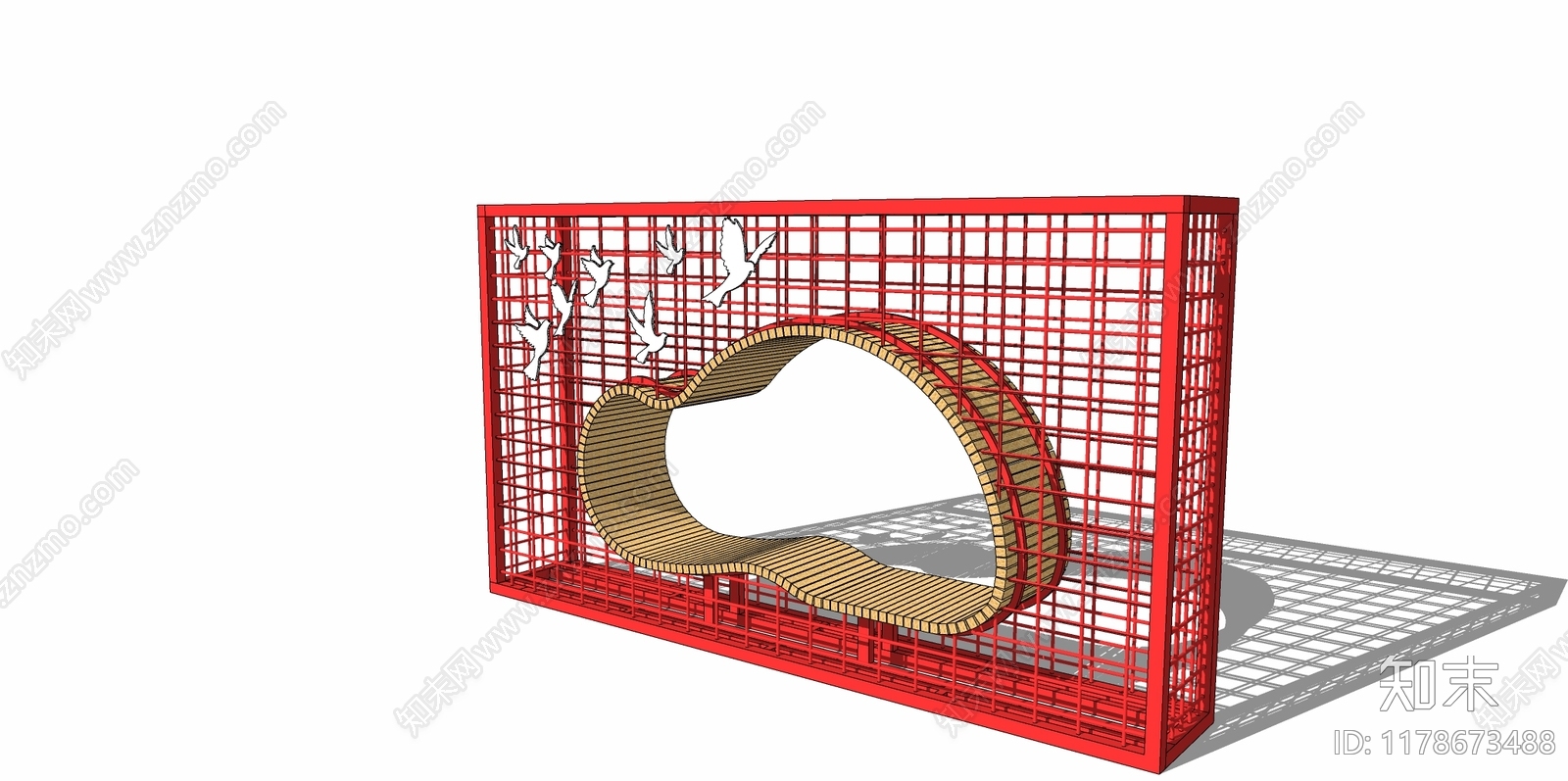 现代简约雕塑小品SU模型下载【ID:1178673488】