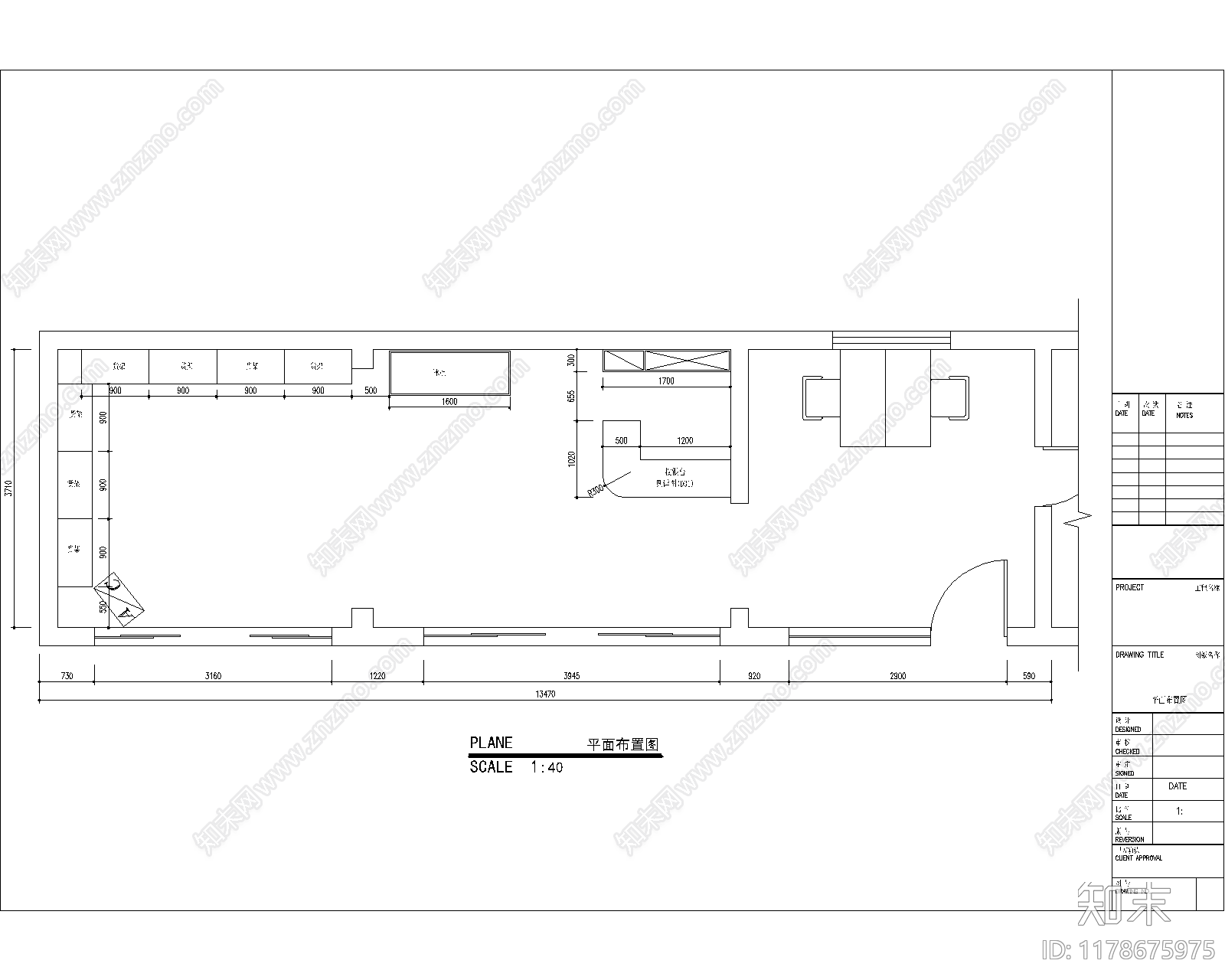 现代超市cad施工图下载【ID:1178675975】