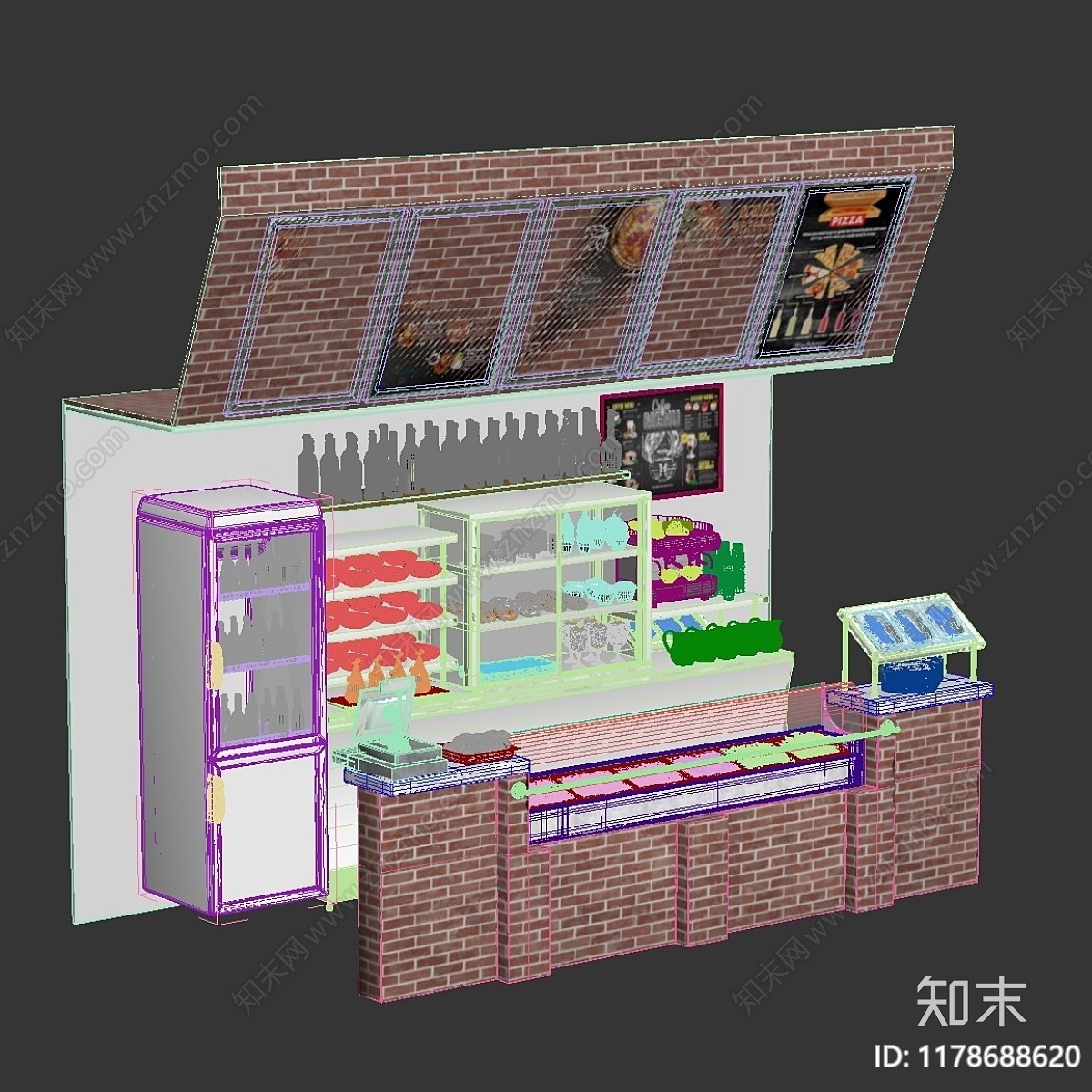 收银台3D模型下载【ID:1178688620】