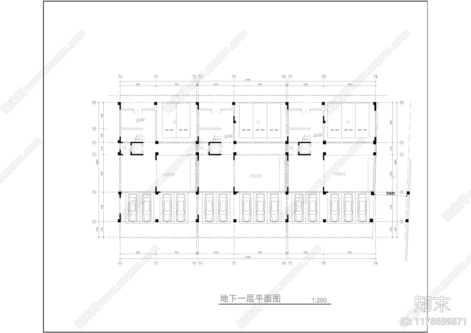 欧式别墅建筑施工图下载【ID:1178699871】