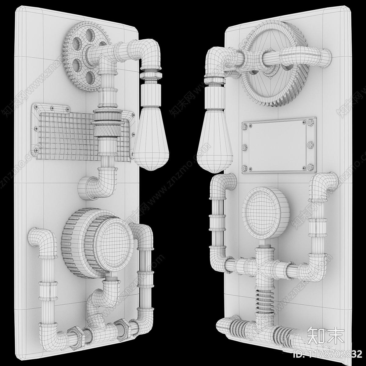 壁灯3D模型下载【ID:1178702832】