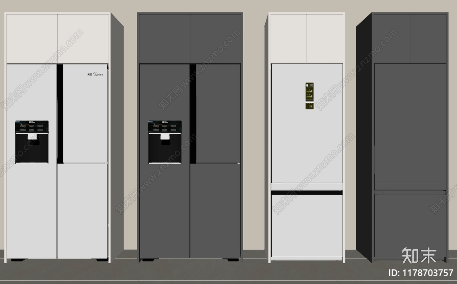 冰箱SU模型下载【ID:1178703757】