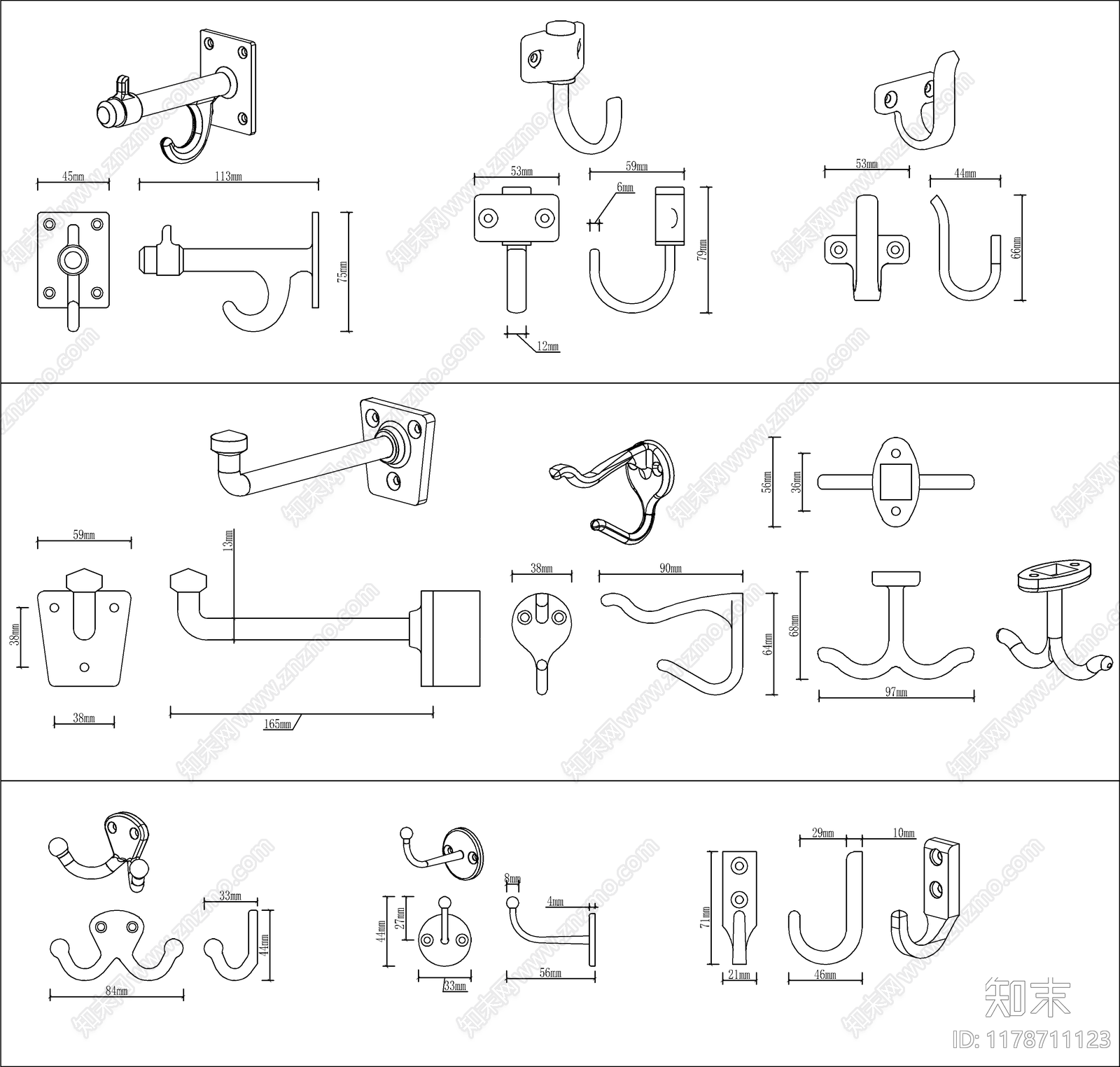 现代其他图库施工图下载【ID:1178711123】