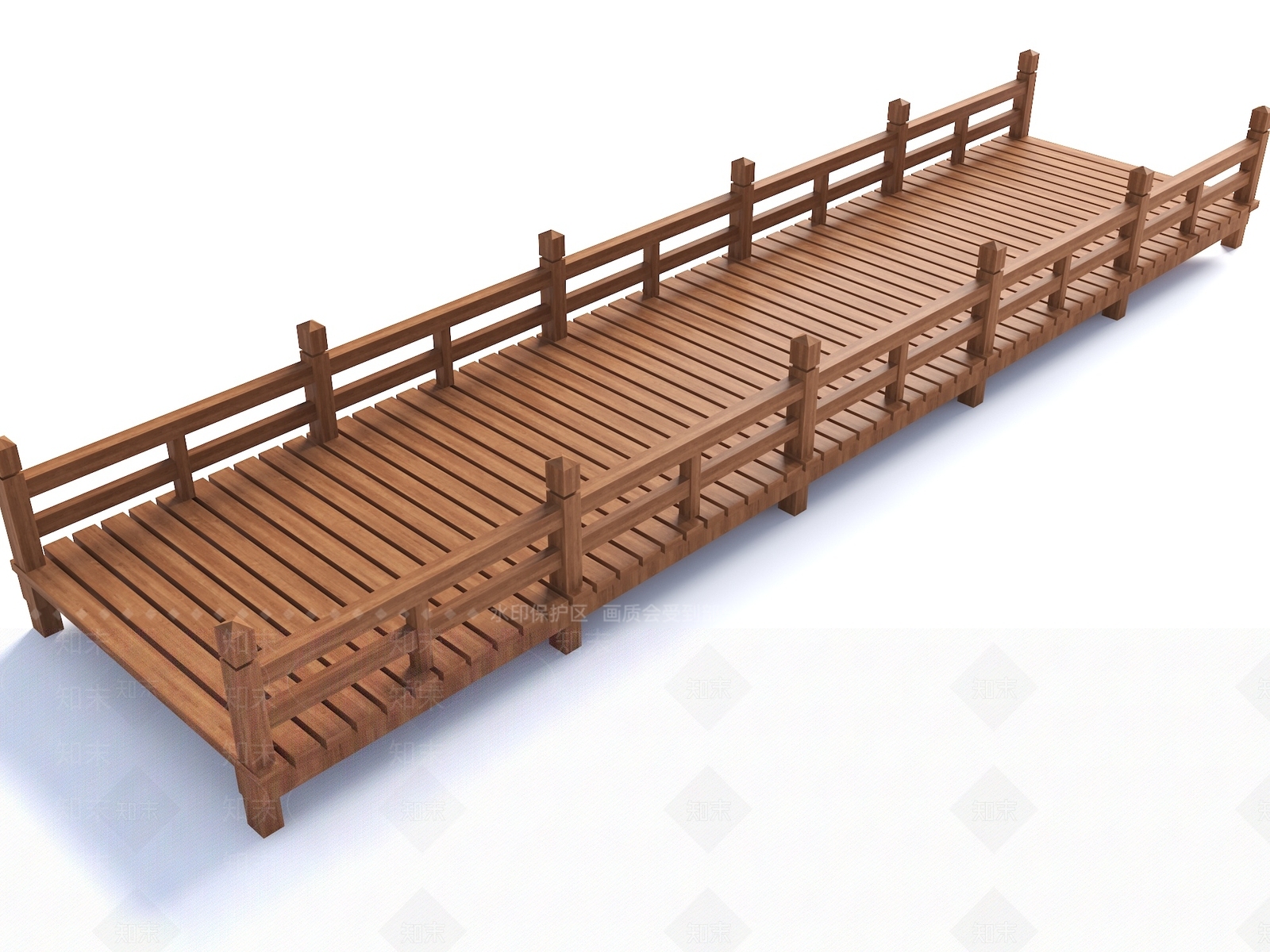 现代新中式桥3D模型下载【ID:1178714386】