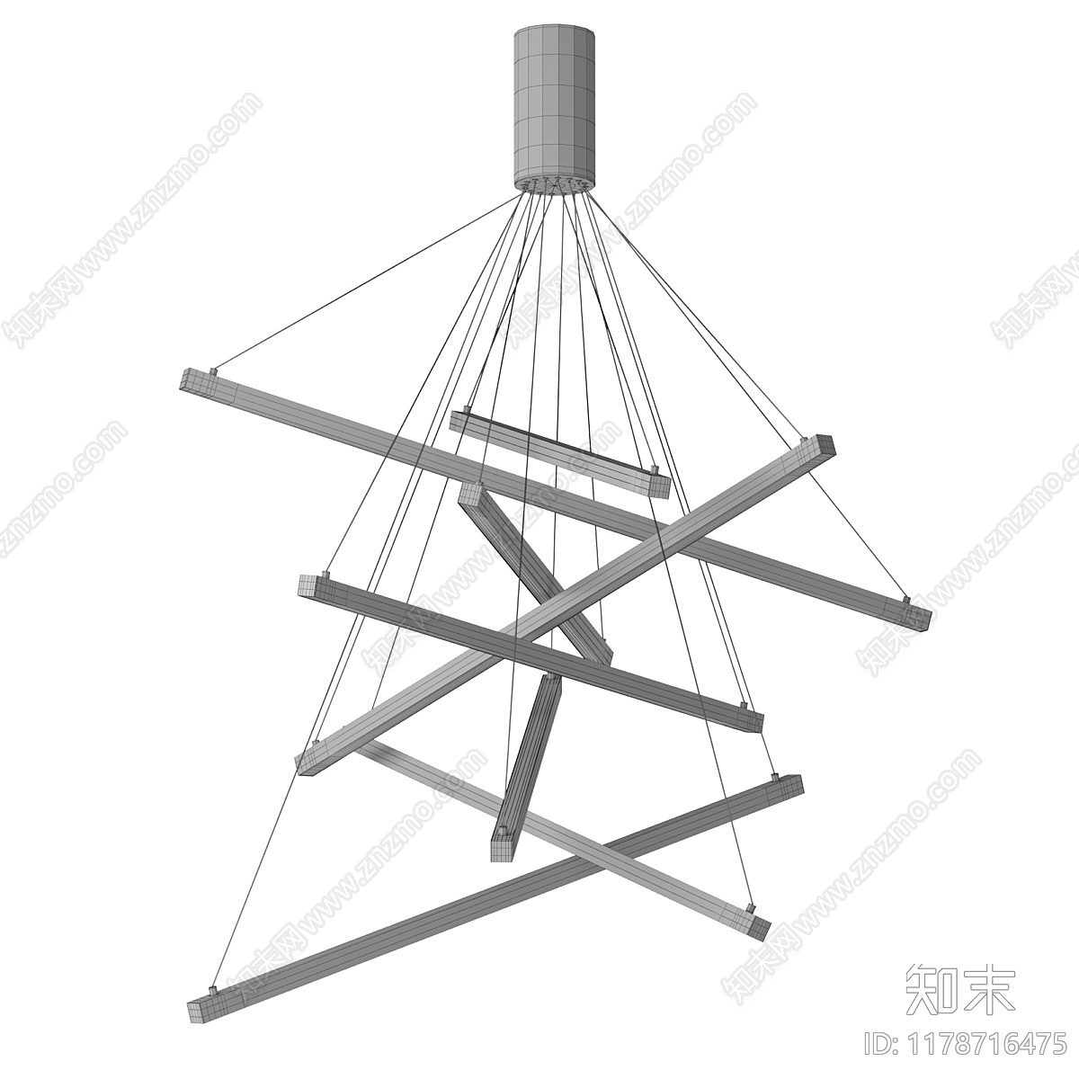 吊灯3D模型下载【ID:1178716475】