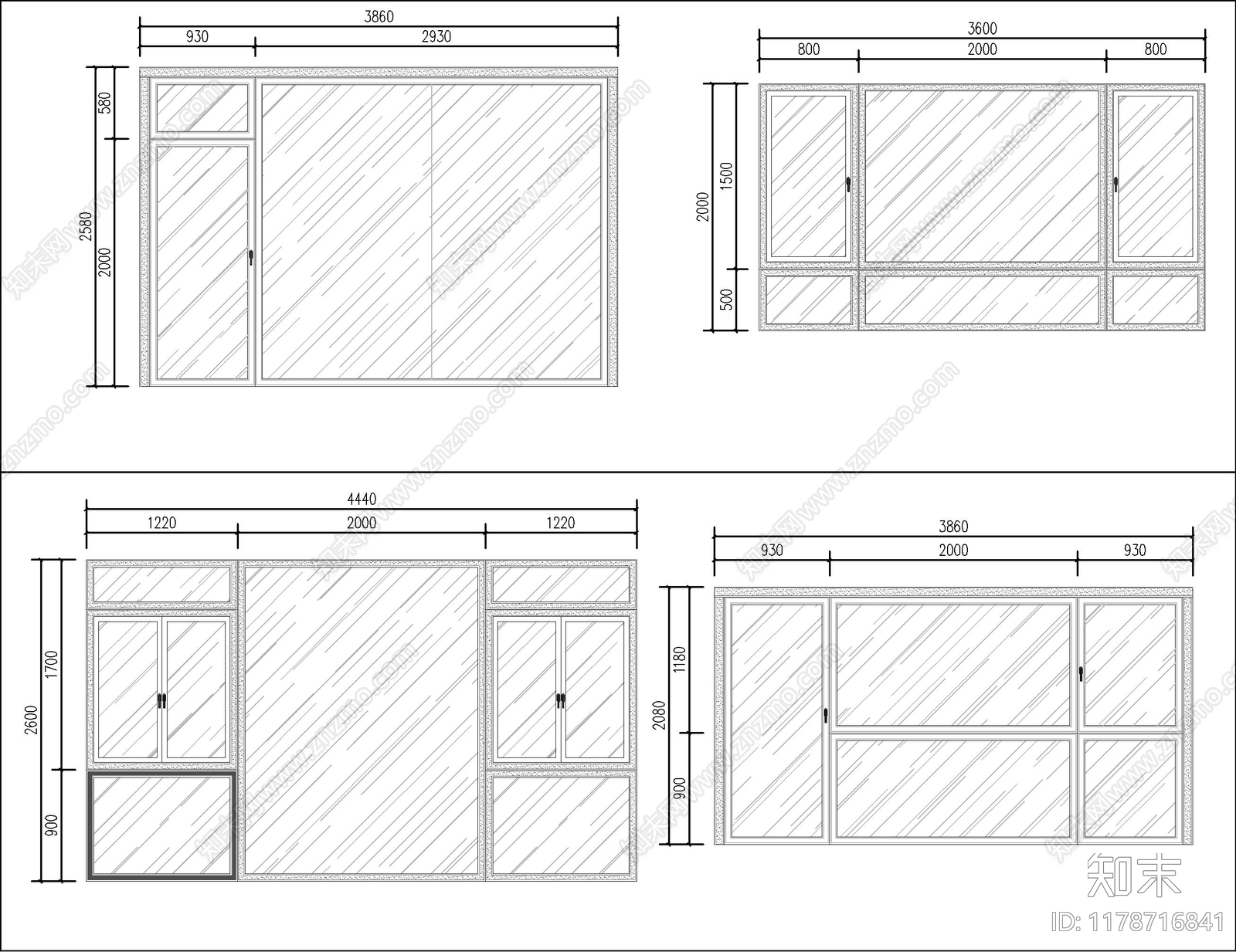 现代窗施工图下载【ID:1178716841】