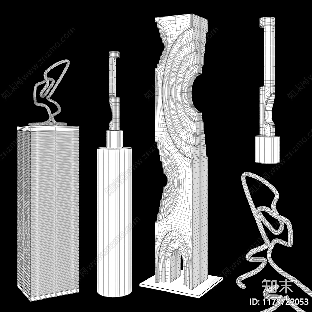 雕塑摆件3D模型下载【ID:1178722053】