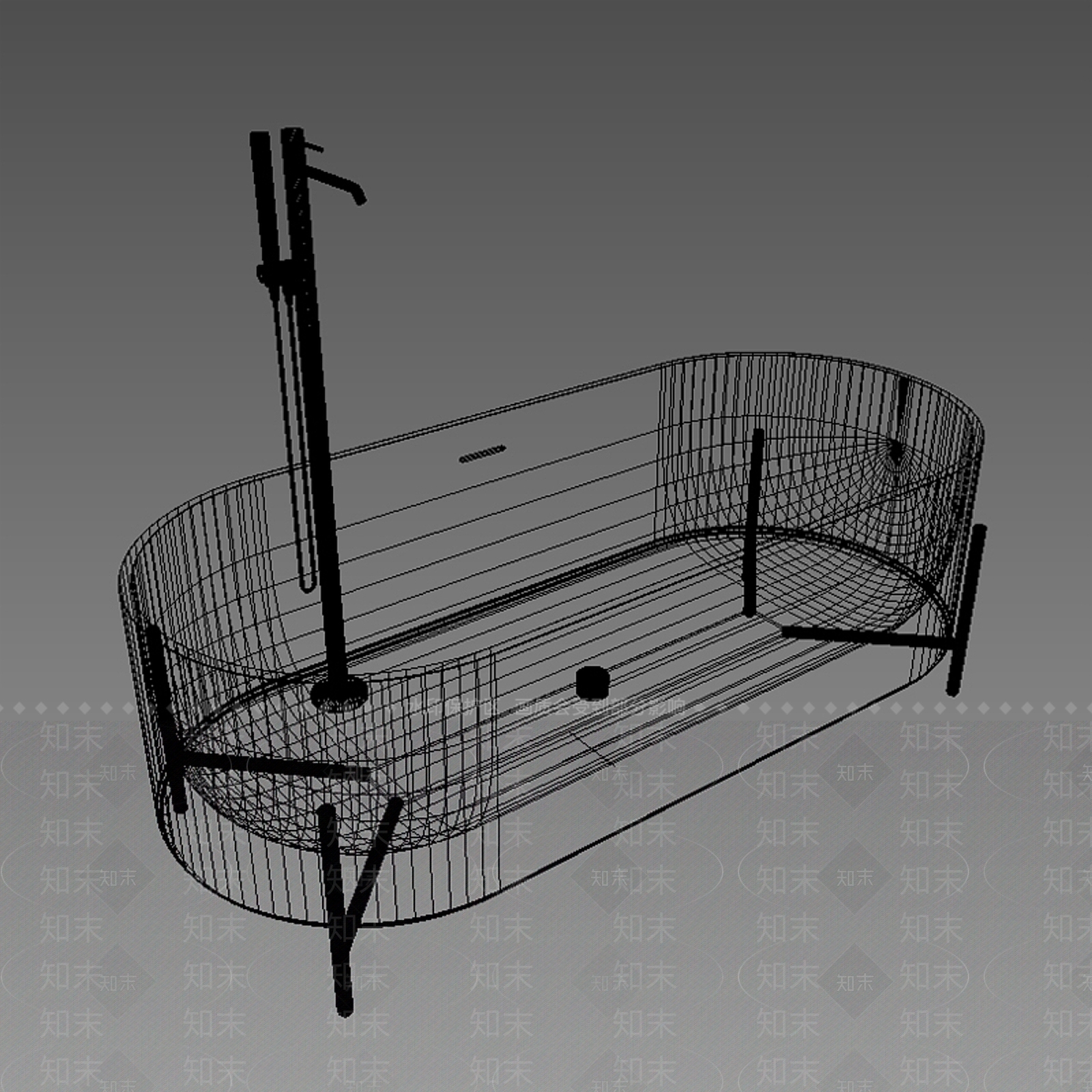 浴缸3D模型下载【ID:1178725053】