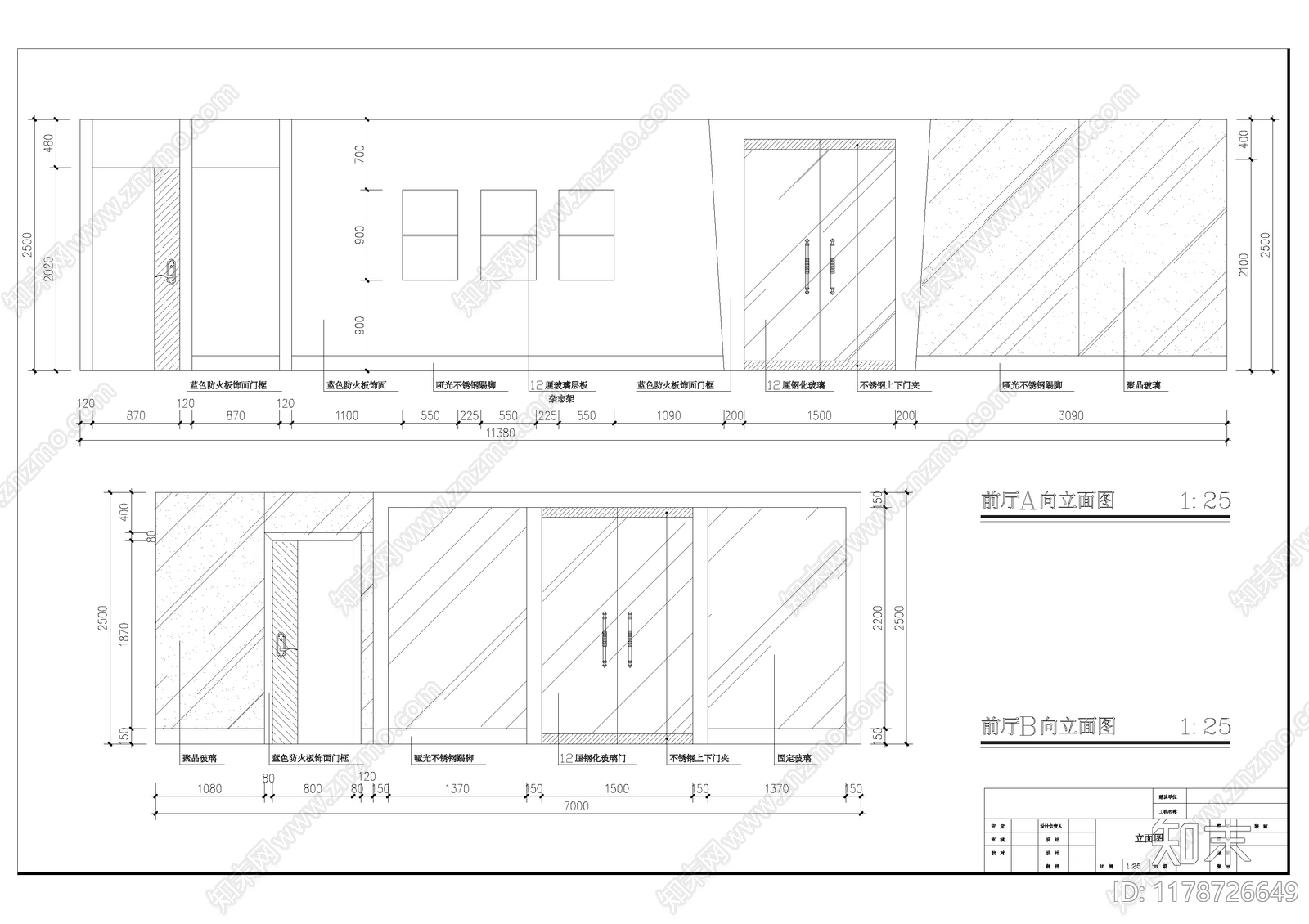 现代健身房施工图下载【ID:1178726649】