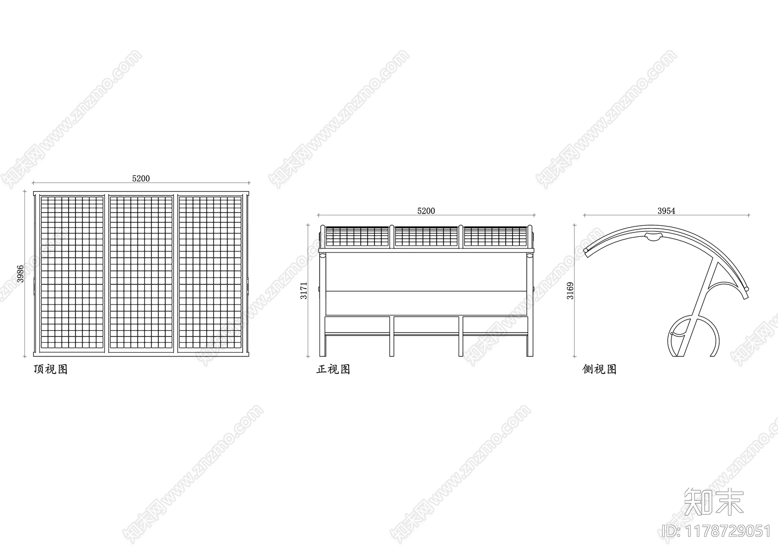 公交车站施工图下载【ID:1178729051】