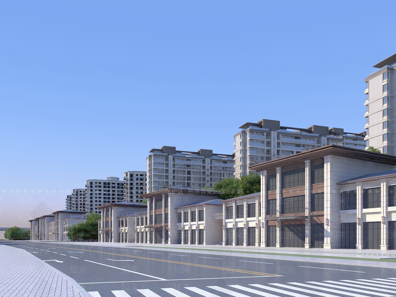 现代鸟瞰规划3D模型下载【ID:1178764961】