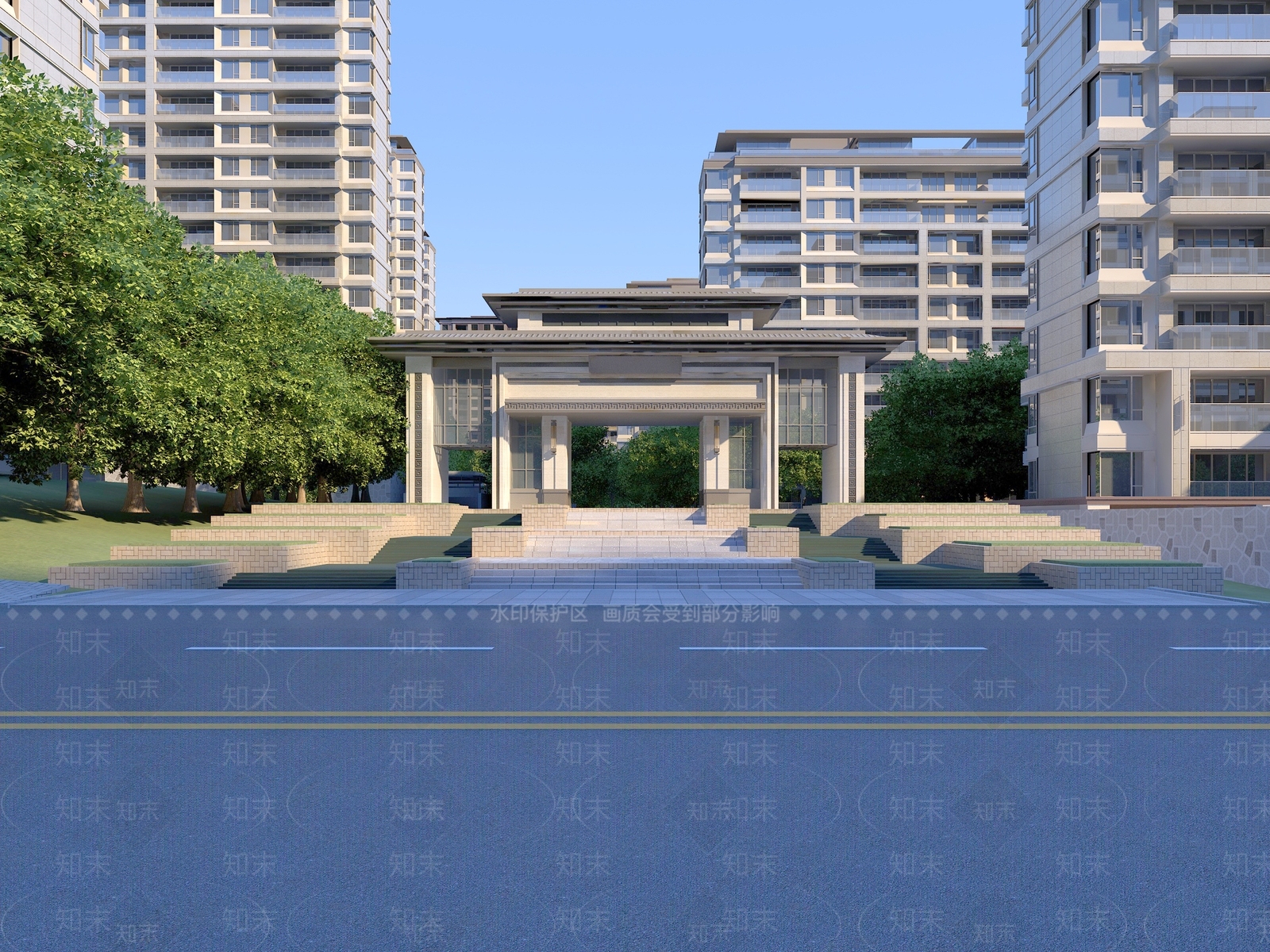现代鸟瞰规划3D模型下载【ID:1178764961】