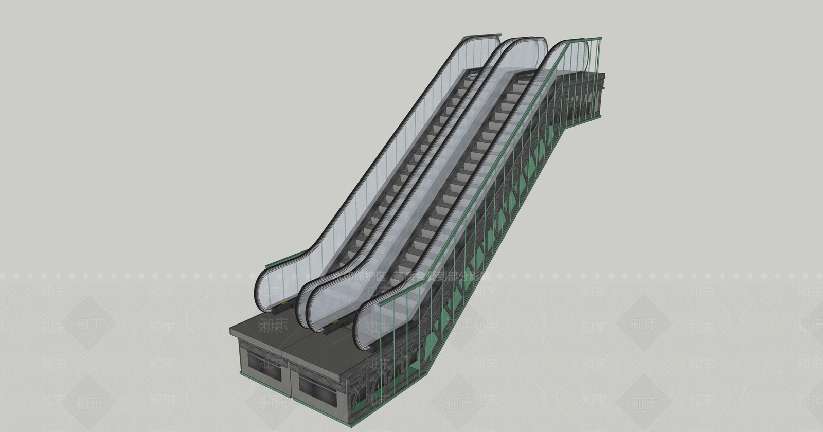 现代电梯SU模型下载【ID:1178733218】