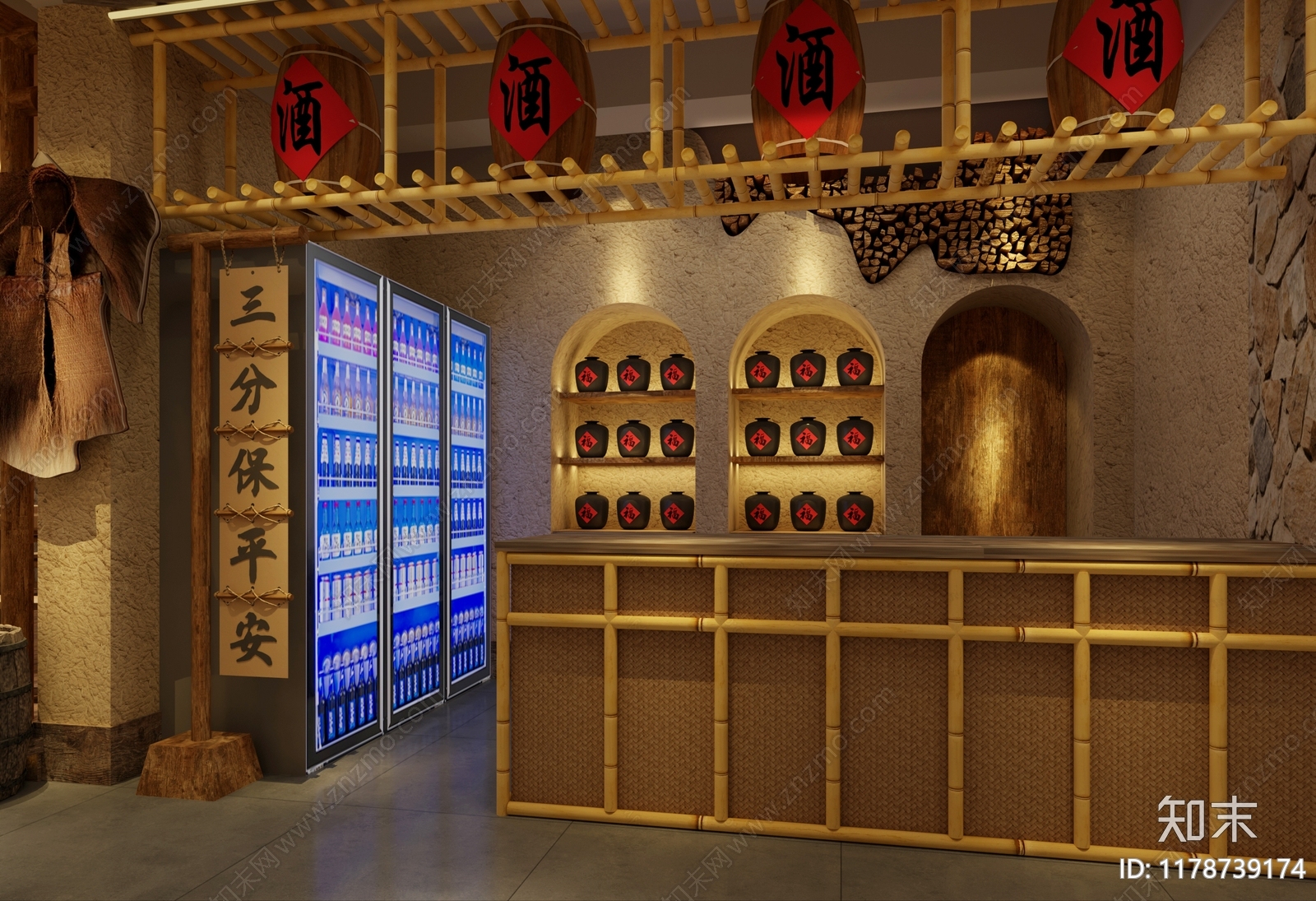 中古复古中餐厅3D模型下载【ID:1178739174】