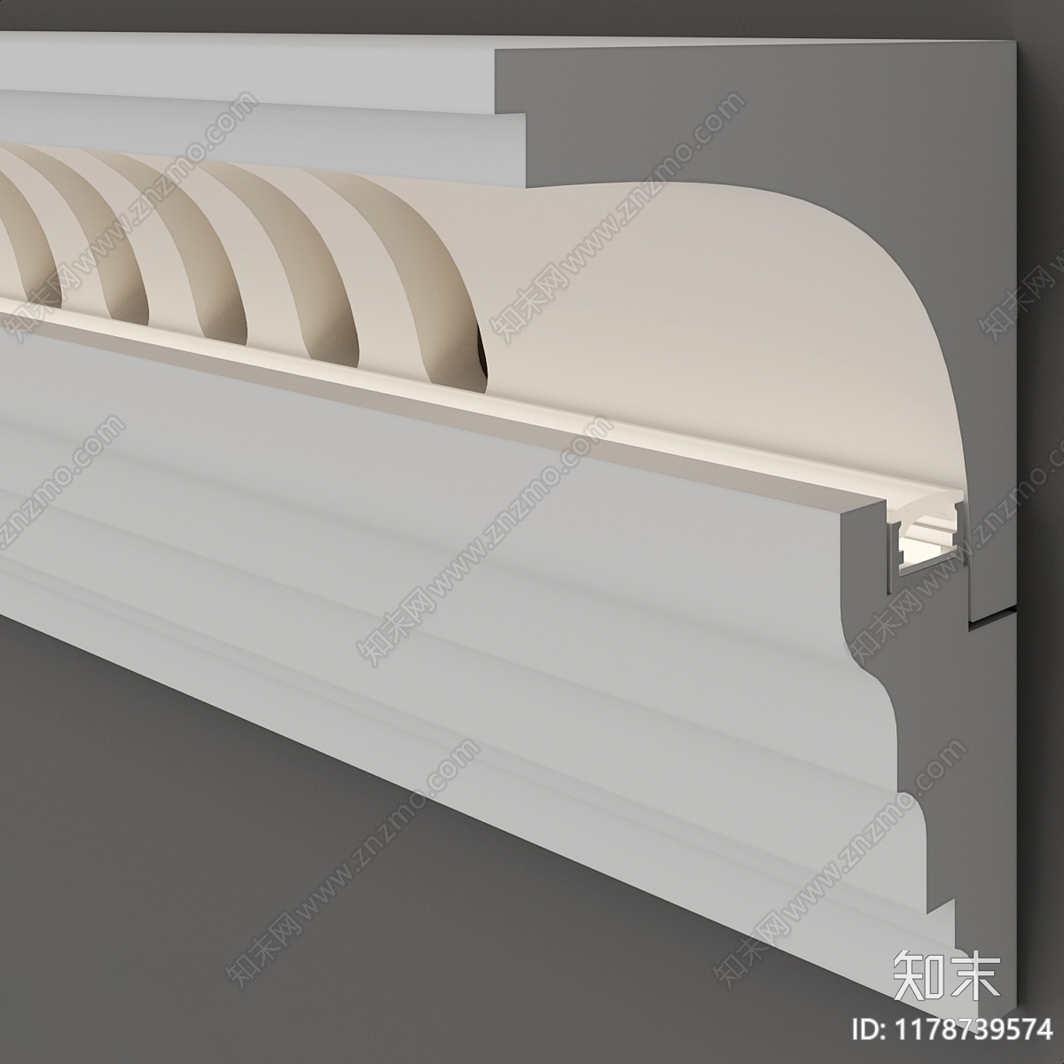 法式复古线条3D模型下载【ID:1178739574】