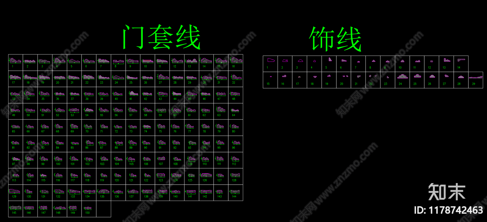 极简现代其他图库施工图下载【ID:1178742463】