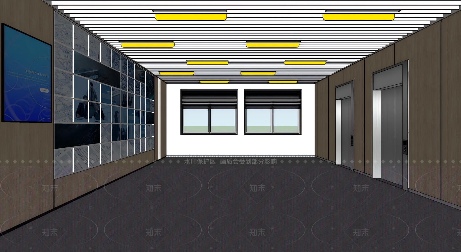 现代其他学校空间SU模型下载【ID:1178743799】