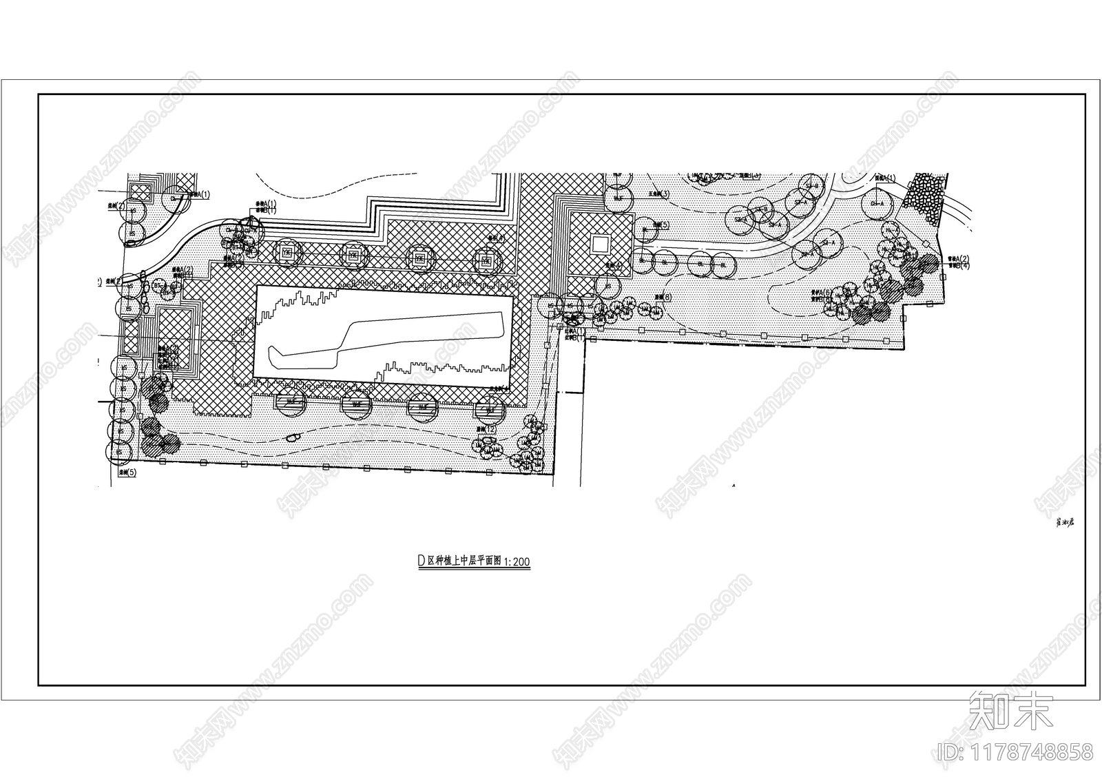 现代极简公园景观施工图下载【ID:1178748858】