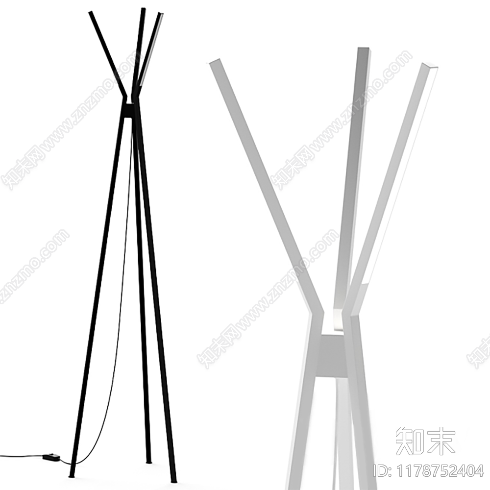 现代落地灯3D模型下载【ID:1178752404】