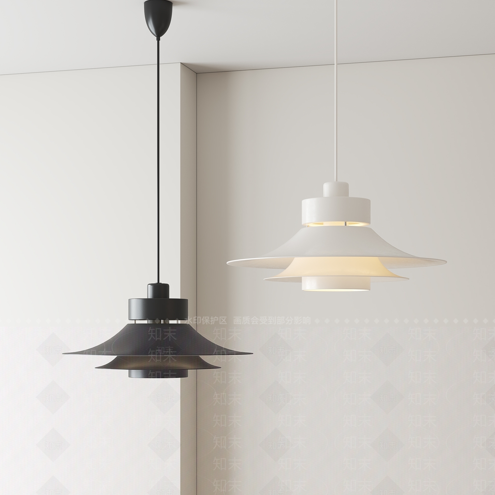 现代北欧吊灯3D模型下载【ID:1178757166】