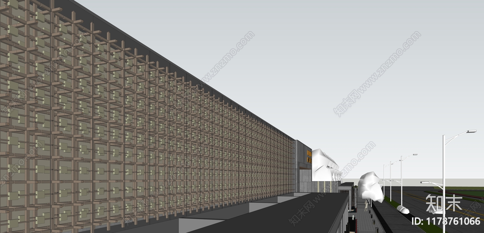 现代轻奢小公建SU模型下载【ID:1178761066】